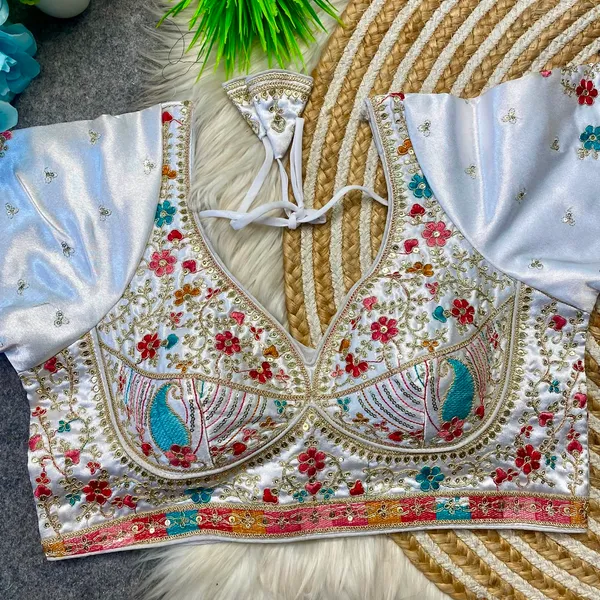 White_Silk_Embroidered_Floral_Blouse_For_Women