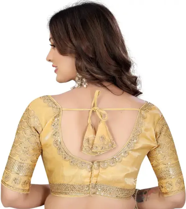Gold_Silk_Embroidered_Blouse_For_Women