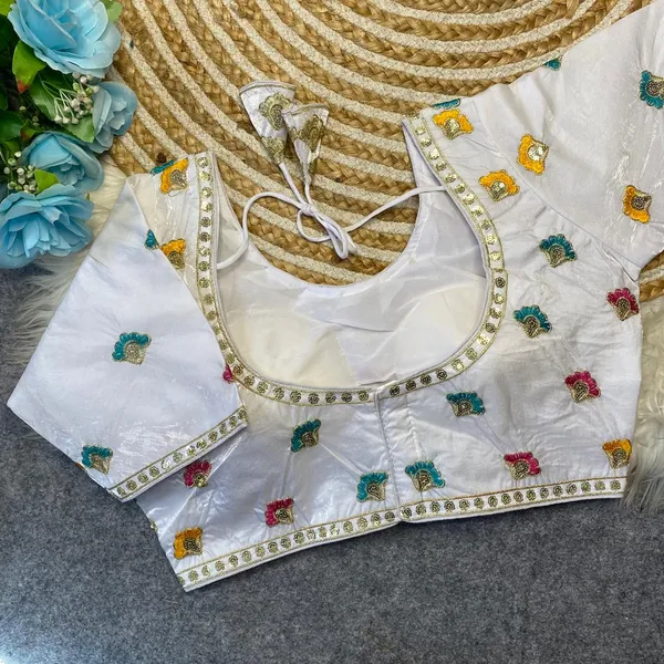 White_Silk_Embroidered_Blouse_For_Women