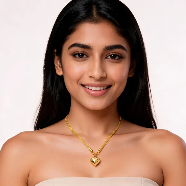 Gold_Alloy_Engraved_Heart_Pendant_Chain_Necklace_For_Women