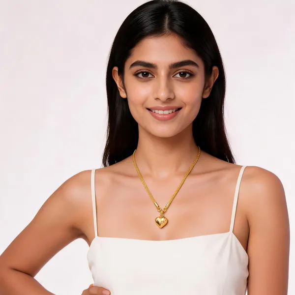 Gold_Alloy_Engraved_Heart_Pendant_Chain_Necklace_For_Women