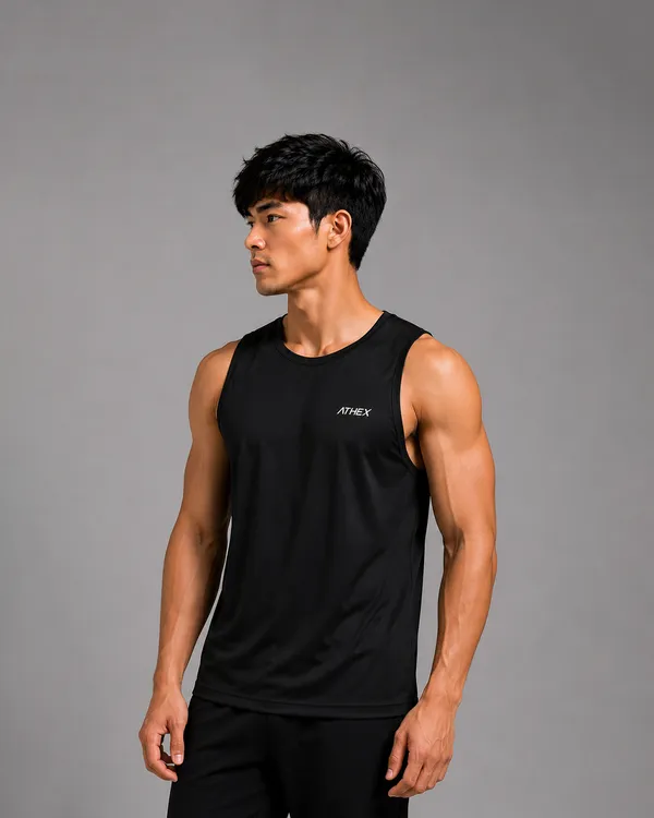 Black_Sleeveless_Sports_Tank_Top_For_Men