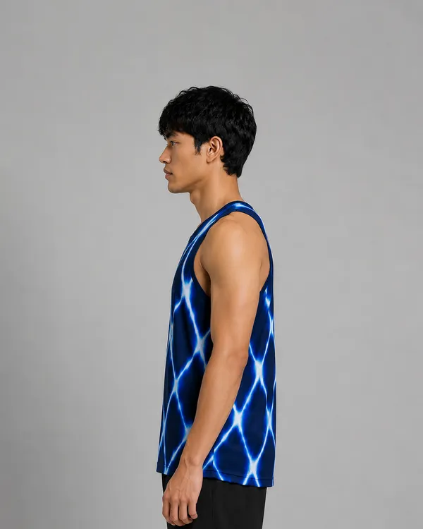 Blue_Printed_Sleeveless_Sports_Tank_Top_For_Men