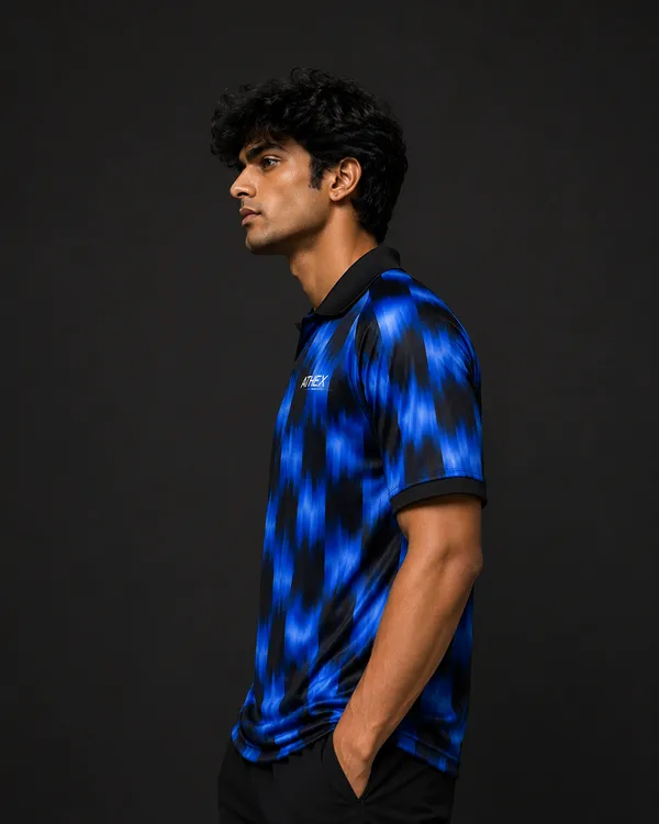 Blue_Printed_Regular_Fit_Polo_T_Shirt_For_Men