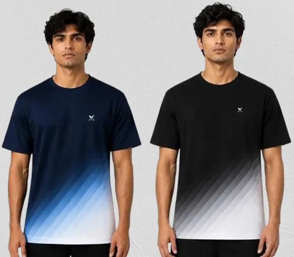 Navy_Blue_And_Black_Gradient_Sports_T_Shirt_For_Men_Pack_Of_2