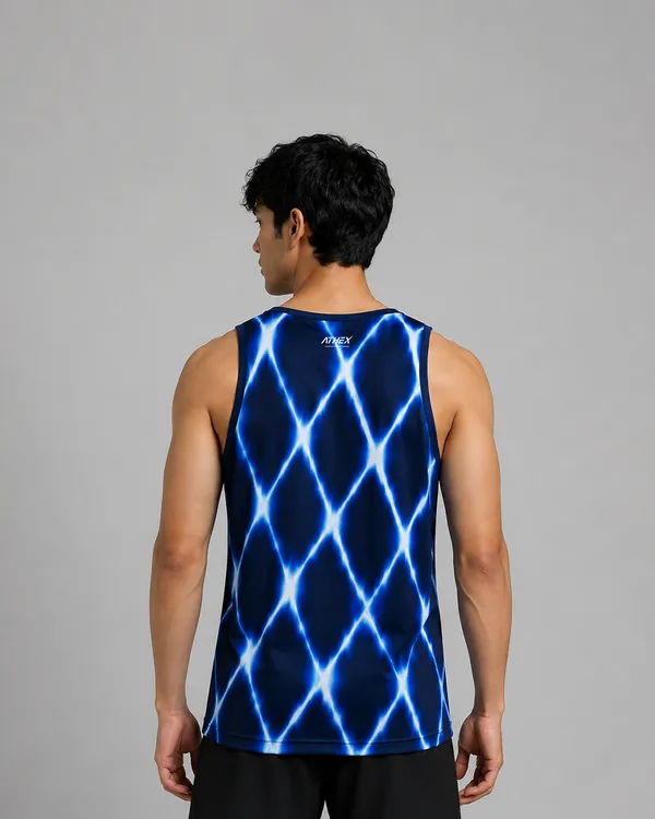 Blue_Printed_Sleeveless_Sports_Tank_Top_For_Men