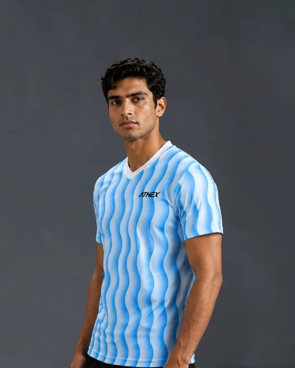 Blue_Printed_Regular_Fit_Tshirt_For_Men