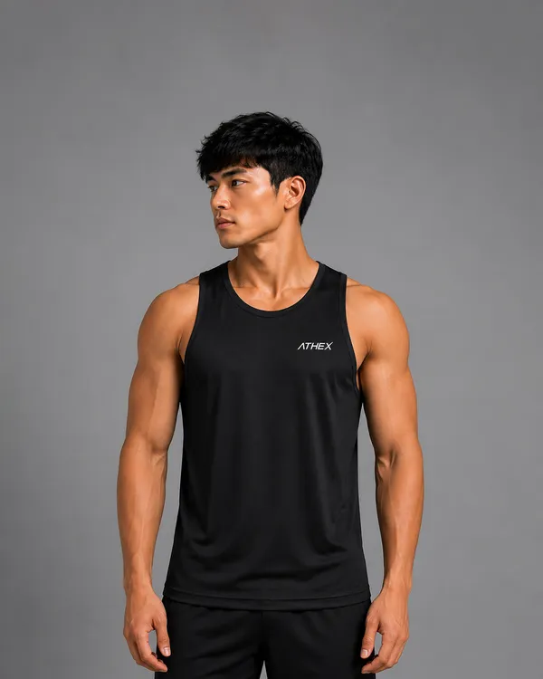 Black_Sleeveless_Sports_Tank_Top_For_Men