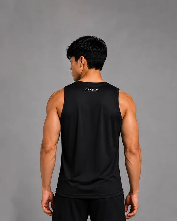Black_Sleeveless_Sports_Tank_Top_For_Men