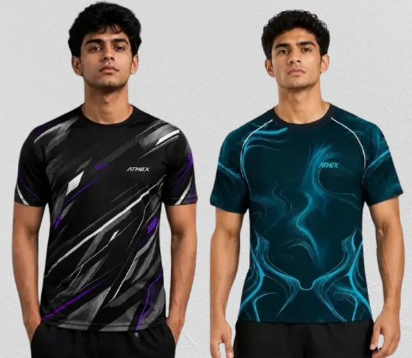 Voilet_Strikes_And_Teal_Wave_Athletic_Tee_Pack_Of_2