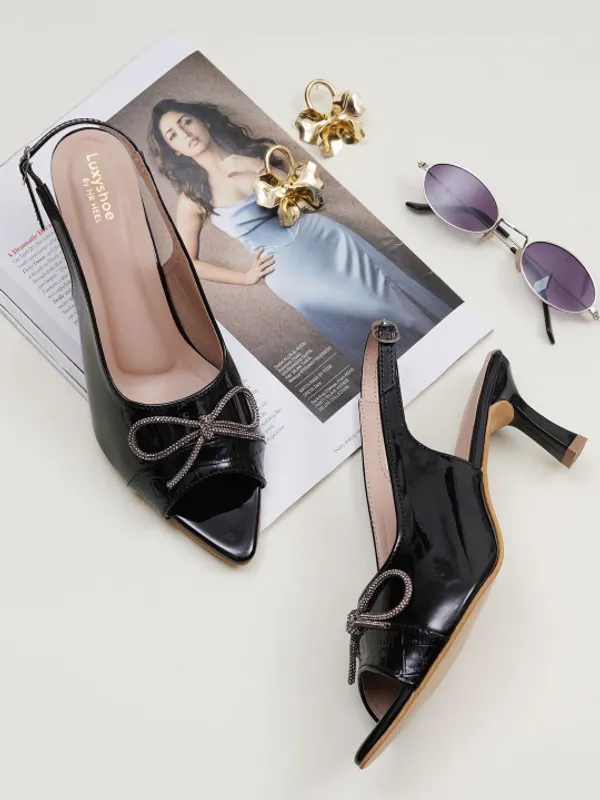 Black_Patent_Slingback_Kitten_Heel_Sandals_For_Women