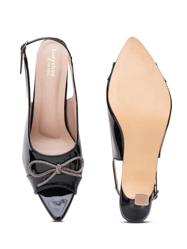 Black_Patent_Slingback_Kitten_Heel_Sandals_For_Women