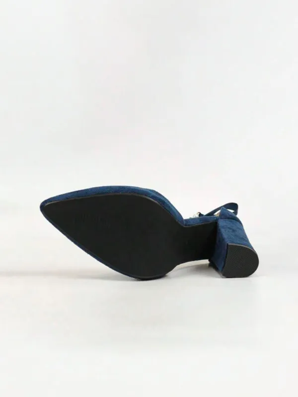 Navy_Blue_Suede_Pearl_Ankle_Strap_Block_Heel_Sandals_For_Women