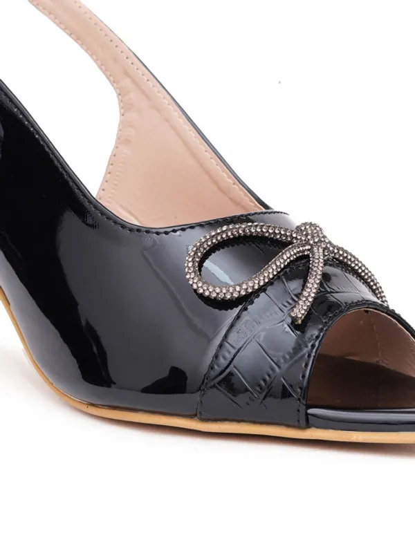 Black_Patent_Slingback_Kitten_Heel_Sandals_For_Women