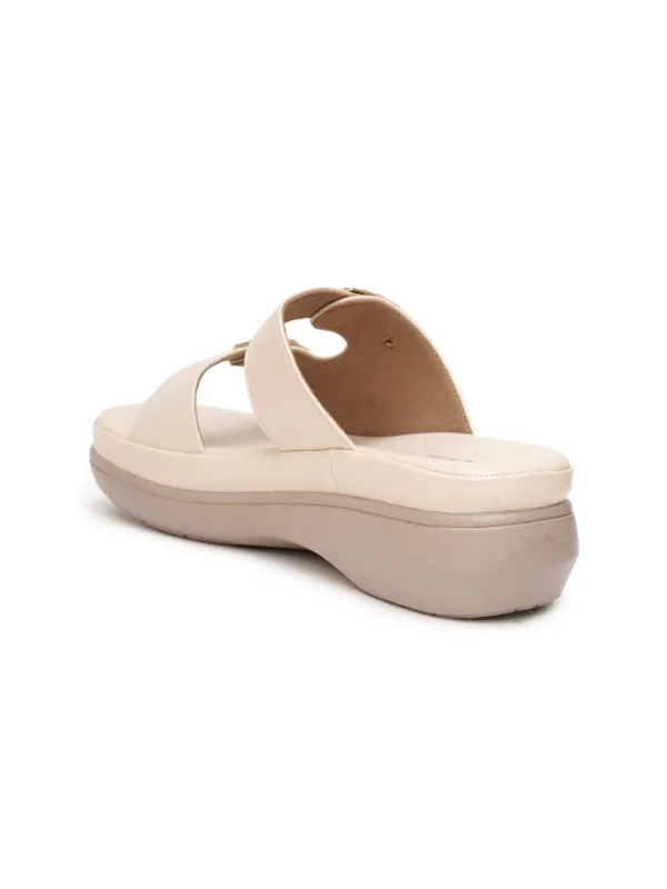 Beige_Double_Strap_Buckle_Flatform_Sandals_For_Women