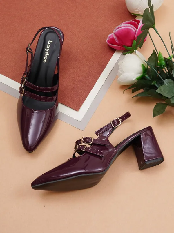 Wine_Patent_Leather_Block_Heel_Slingback_Sandals_For_Women