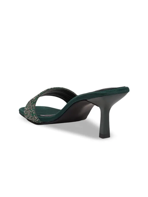 Green_Embellished_Square_Toe_Stiletto_Heel_Sandals_For_Women