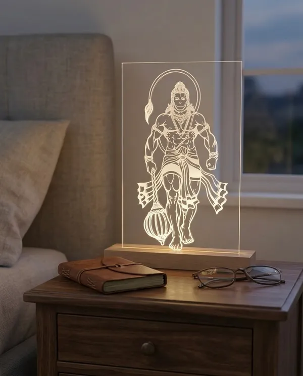 Acrylic_wooden_Led_lamp_of_Hanuman_ji