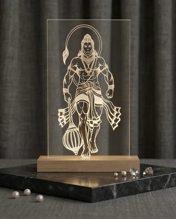 Acrylic_wooden_Led_lamp_of_Hanuman_ji