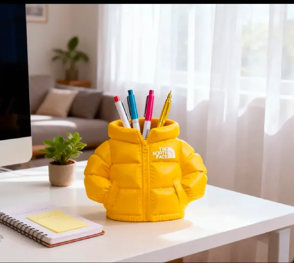Yellow_Pla_Plastic_Pen_Holder_For_Organizing_Pens,_Pencils_And_Stationery