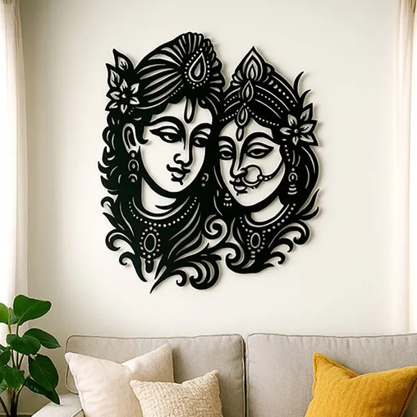 Black_Glossy_Acrylic_Wall_Art_For_Home_And_Temple_Wall_Decor