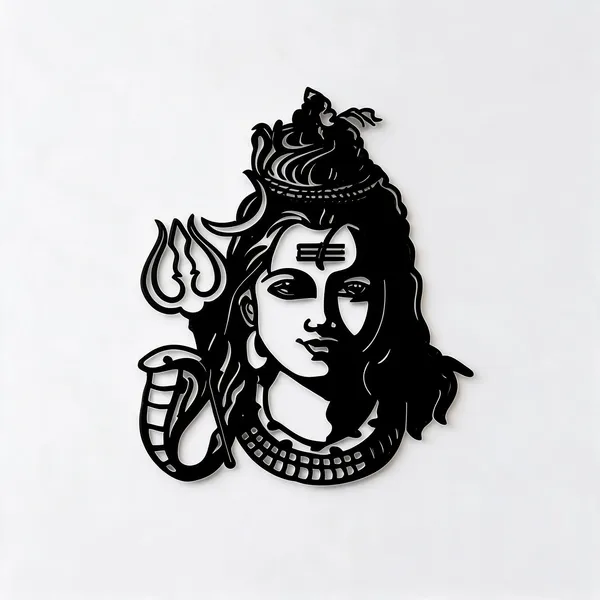 Black_Glossy_Acrylic_Wall_Art_For_Home_And_Temple_Wall_Decor