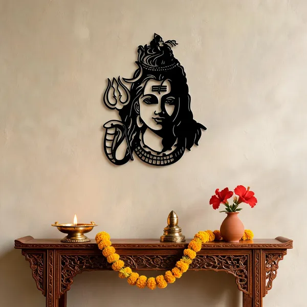 Black_Glossy_Acrylic_Wall_Art_For_Home_And_Temple_Wall_Decor