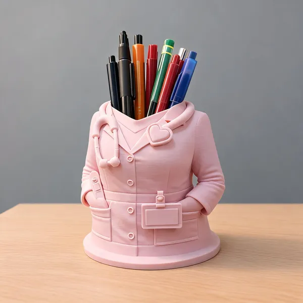 Pink_Pla_Plastic_Pen_Holder_For_Organizing_Pens,_Pencils_And_Stationery