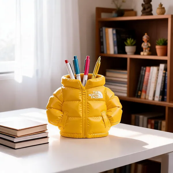Yellow_Pla_Plastic_Pen_Holder_For_Organizing_Pens,_Pencils_And_Stationery