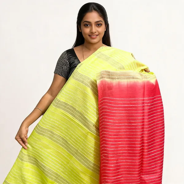 Yellow_And_Pink_Premium_Kota_Silk_Saree_For_Women