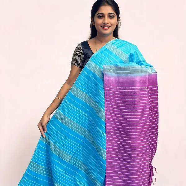 Blue_And_Pink_Premium_Kota_Silk_And_Bamboo_Silk_Saree_For_Women