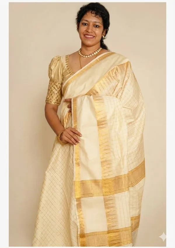 White_And_Golden_Premium_Kota_Silk_Saree_For_Women