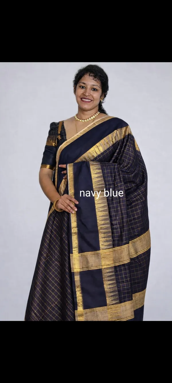 Navy_Blue_Premium_Kota_Silk_Saree_For_Women