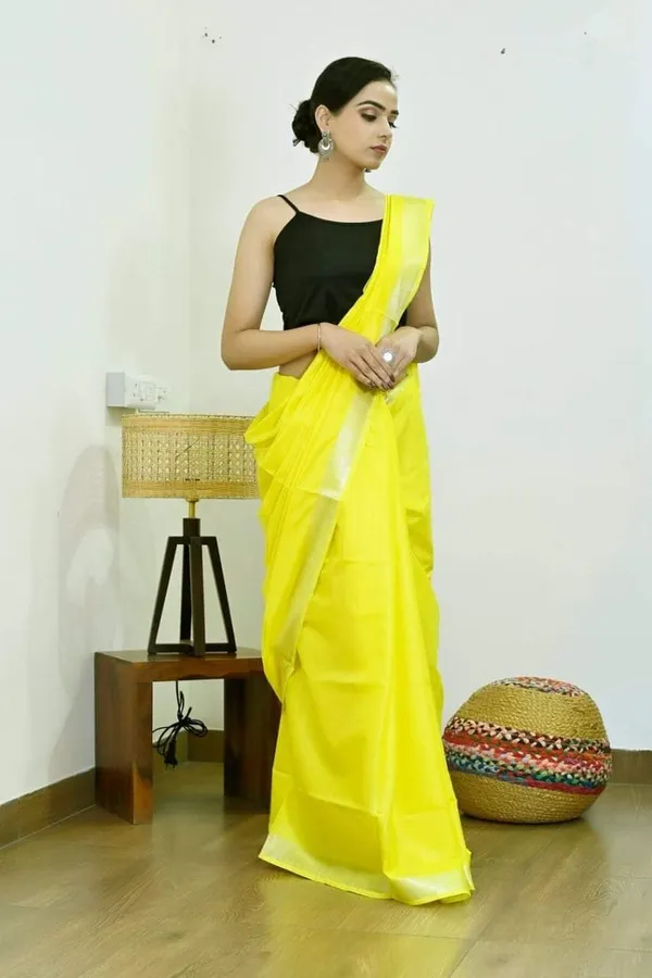 Black_And_Yellow_Premium_Cotton_Linen_Saree_For_Women