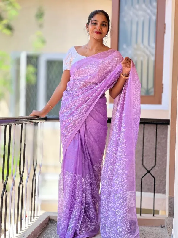 Lavender_Premium_Kota_Doria_Silk_Saree_For_Women