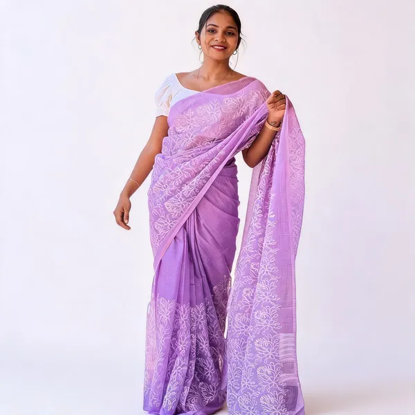 Lavender_Premium_Kota_Doria_Silk_Saree_For_Women