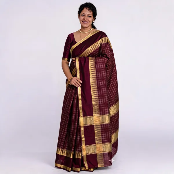 Golden_And_Wine_Premium_Kota_Silk_Saree_For_Women
