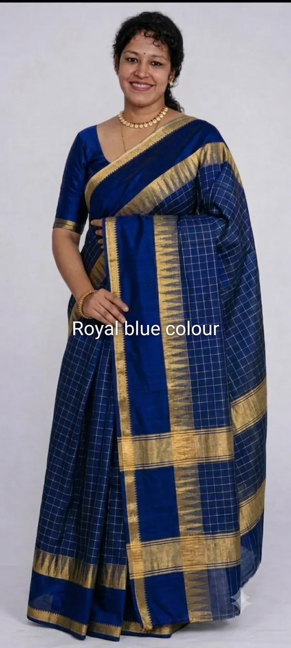 Blue_And_Golden_Premium_Kota_Silk_Saree_For_Women