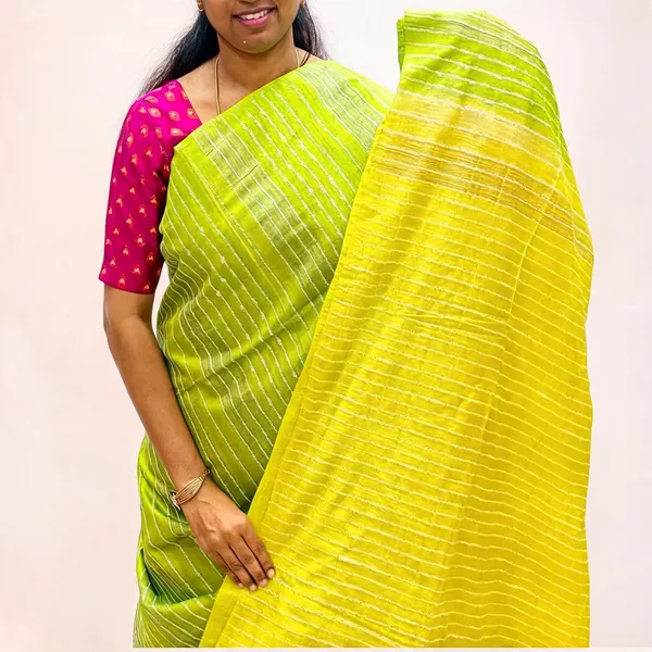 Yellow_Premium_Kota_Silk_And_Bamboo_Silk_Saree_For_Women