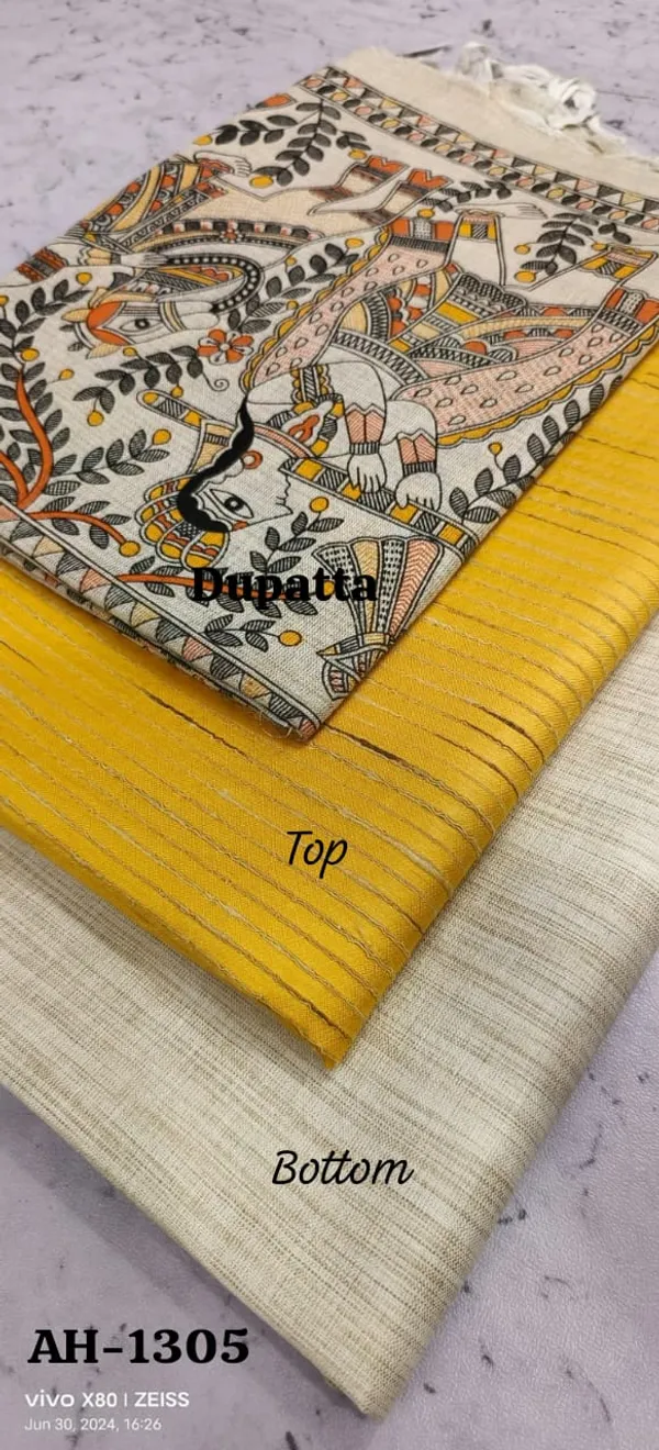 Yellow_Premium_Cotton_Dupion_Unstitched_Suit_Set_For_Women