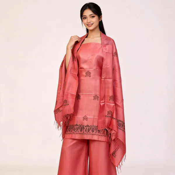 Pink_Premium_Katan_Silk_Unstitched_Suit_Set_For_Women