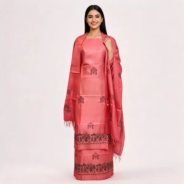 Pink_Premium_Katan_Silk_Unstitched_Suit_Set_For_Women