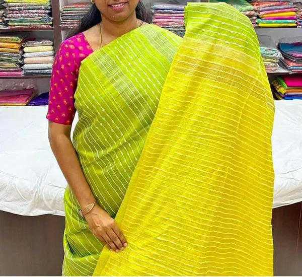 Yellow_Premium_Kota_Silk_And_Bamboo_Silk_Saree_For_Women