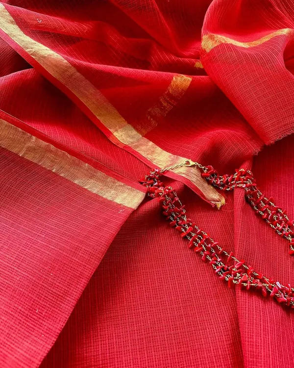 Red_Kota_Doria_Saree