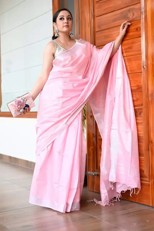 Pink_Premium_Cotton_Linen_Saree_For_Women
