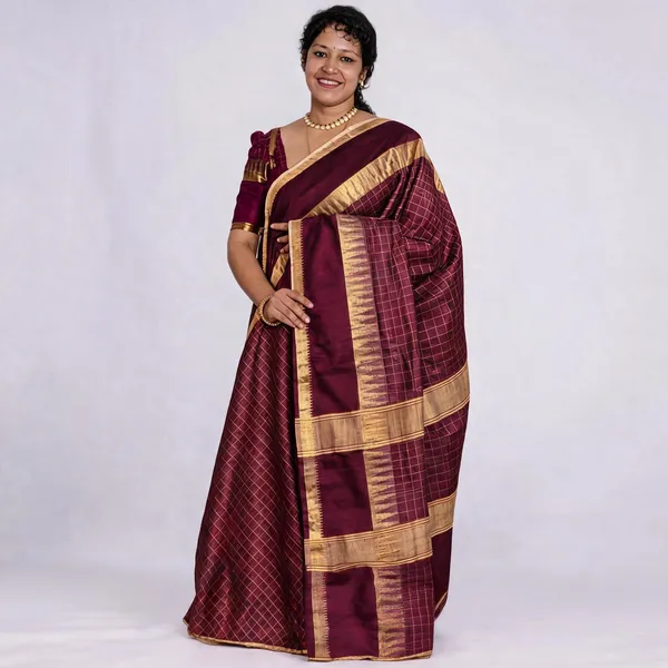 Golden_And_Wine_Premium_Kota_Silk_Saree_For_Women