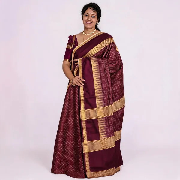 Golden_And_Wine_Premium_Kota_Silk_Saree_For_Women