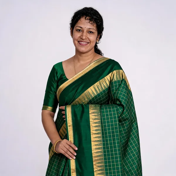 Green_And_Golden_Premium_Kota_Silk_Saree_For_Women