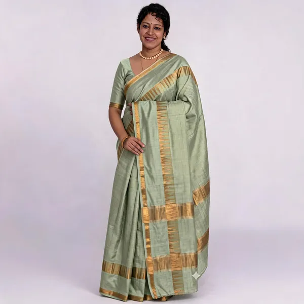 Green_And_Golden_Premium_Kota_Silk_Saree_For_Women