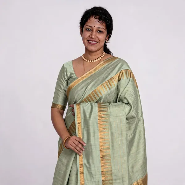 Green_And_Golden_Premium_Kota_Silk_Saree_For_Women